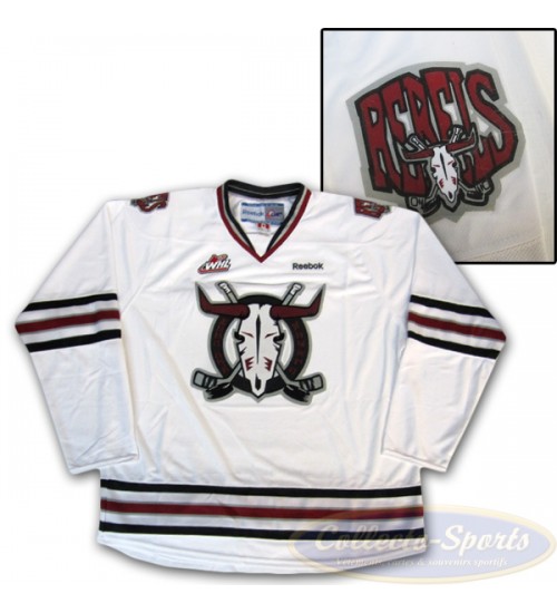 Custom WHL Red Deer Rebels 1999 09 Home Premier Hockey Jersey White